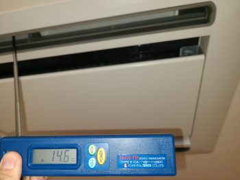 エアコン室内機温度測定