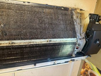 エアコン室内機　熱交換器